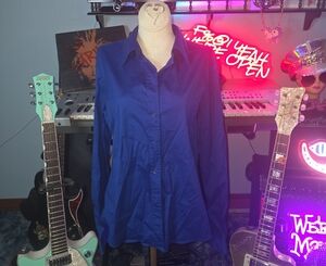 Theory Blue Button Down Shirt